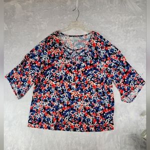 Catherines Womens Pullover Blouse Short Sleeve 18/20